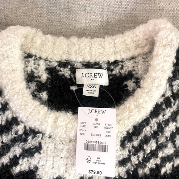 NWT J Crew Buffalo-Check Plaid Sweater - Picture 5 of 7